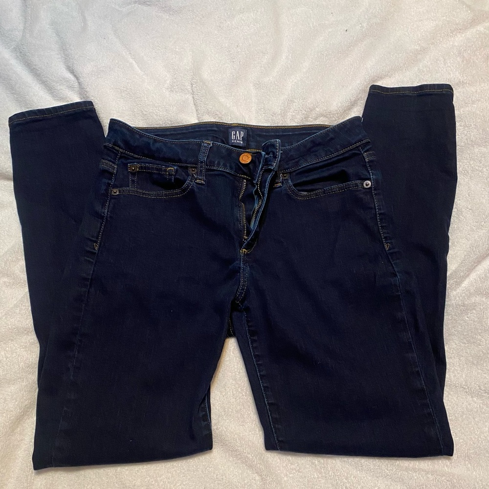 GAP Women's Midnight Blue Skinny Jeans